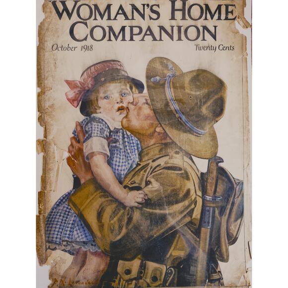 1918 WWI Soldier Original Vtg PRINT AD - Picture 12 of 14